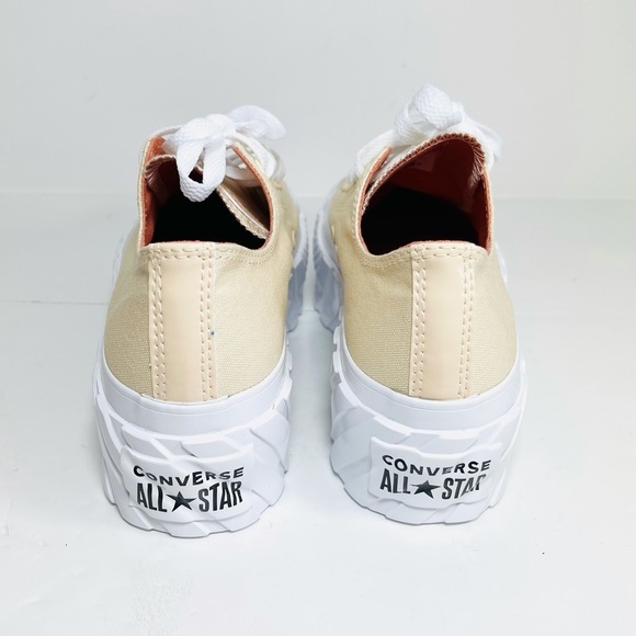 Converse Chuck Taylor All Star OX Lift 2X Platform Sneakers Light Twine Size 7.5 - Picture 6 of 8